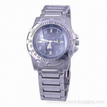 Alloy Metal Fashion Men Watch, 30m Water-resistant